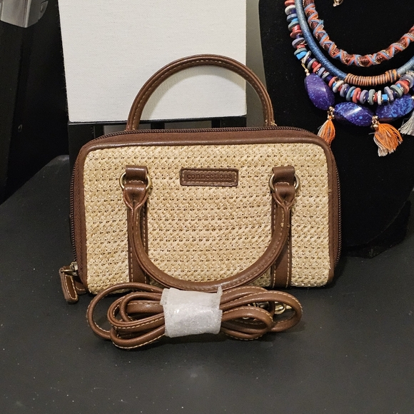 Connections Handbags - Woven hand held / crossbody wallet purse by Connections